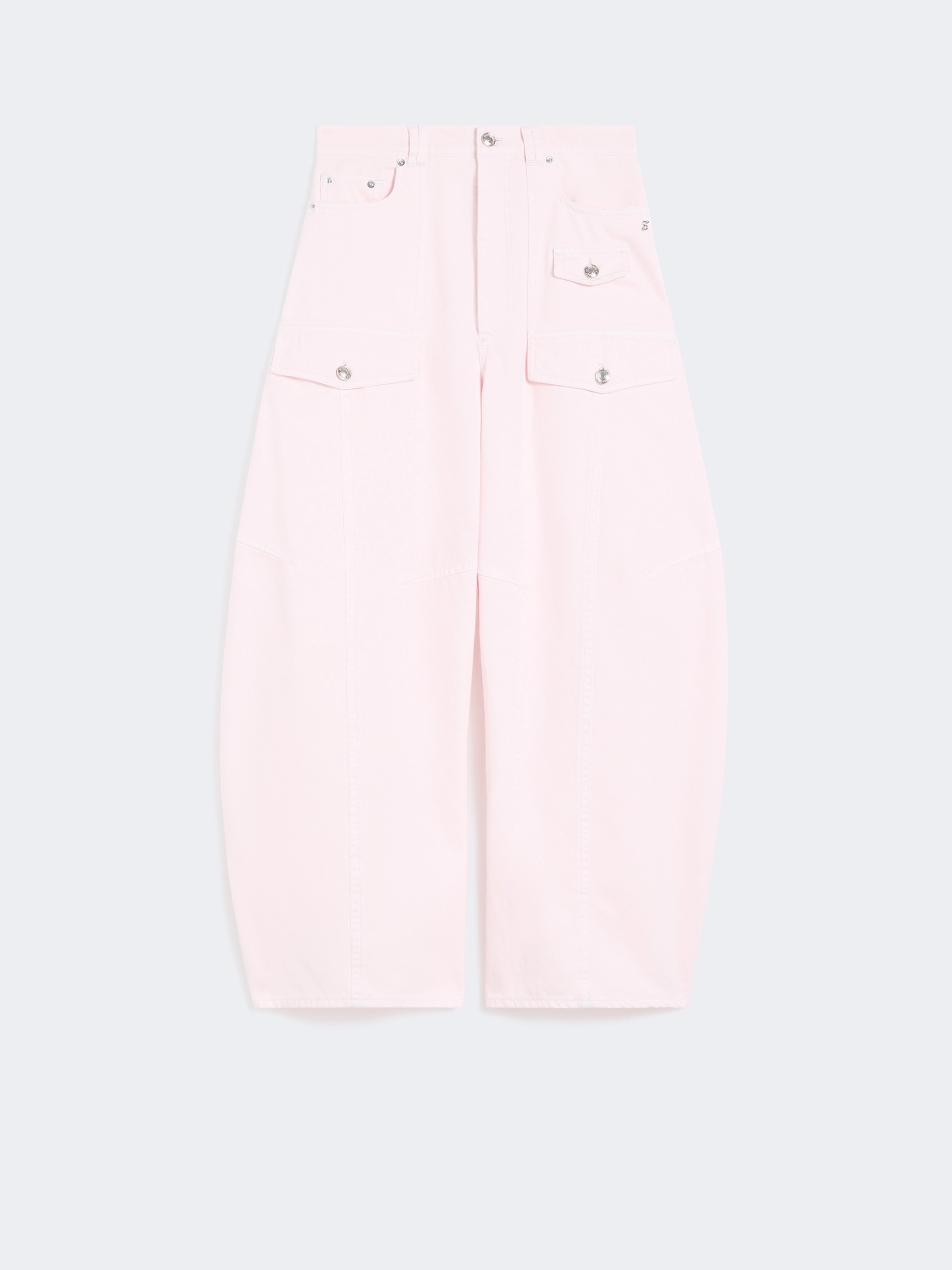 Bull denim cargo trousers - PINK - Sportmax - 5