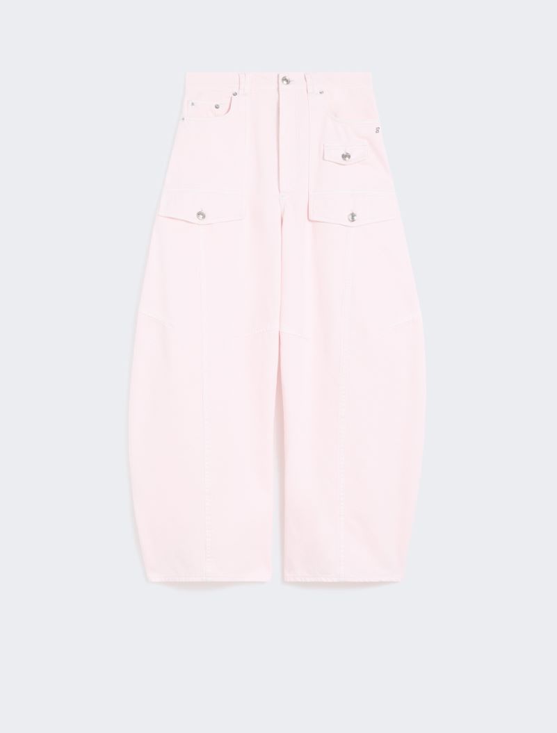 Bull denim cargo trousers - PINK - Sportmax - 6