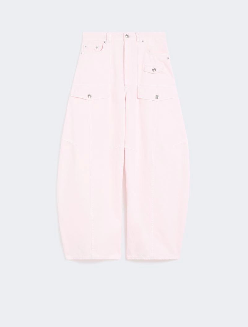 Bull denim cargo trousers - PINK - Sportmax - 6
