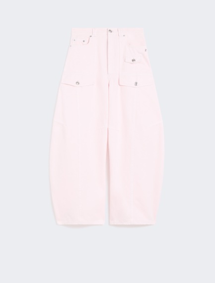 Bull denim cargo trousers - PINK - Sportmax