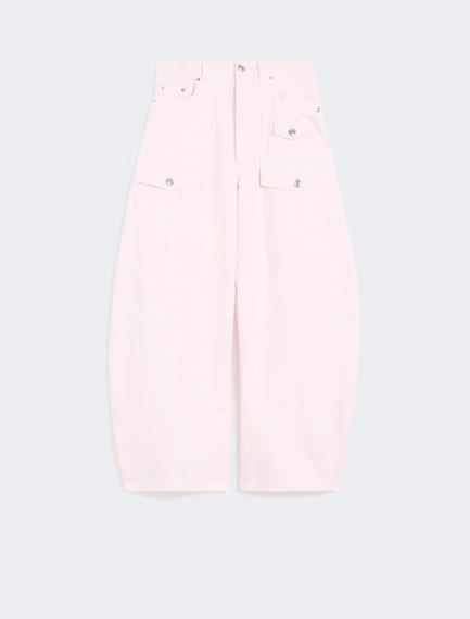 Bull denim cargo trousers - PINK - Sportmax