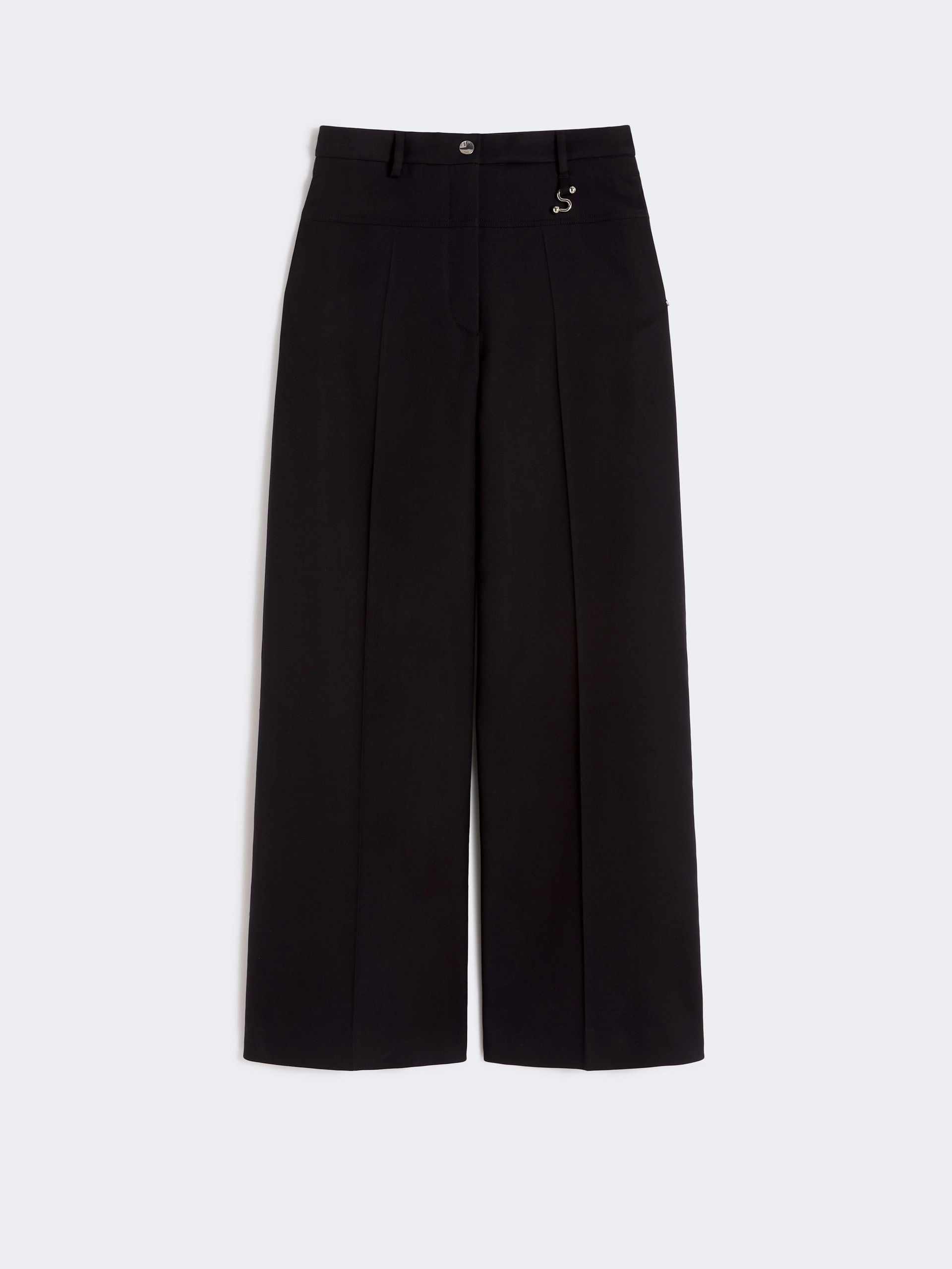 Oversized gabardine trousers - BLACK - Sportmax - 5
