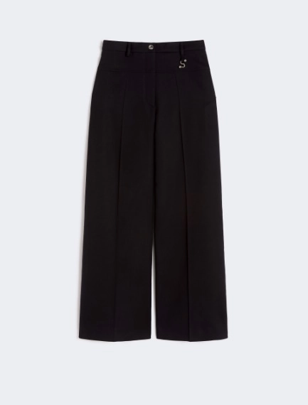 Pantalon surdimensionné en gabardine - NOIR - Sportmax
