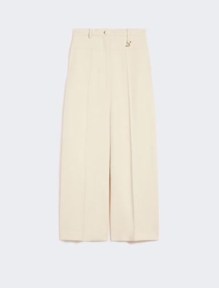 Oversized gabardine trousers - VANILLA - Sportmax - 6