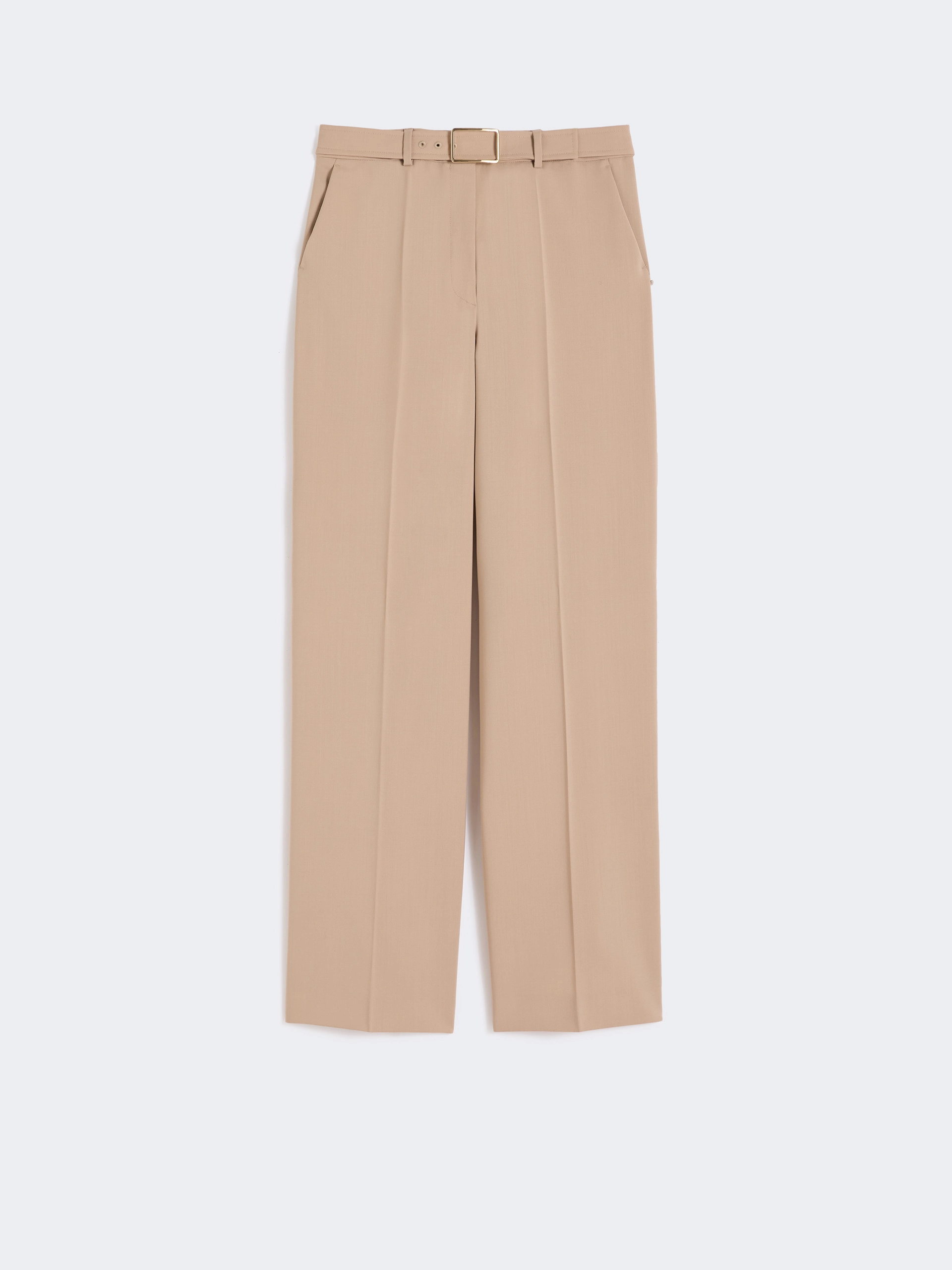 Wide-fit stretch wool gabardine trousers - BEIGE - Sportmax - 5