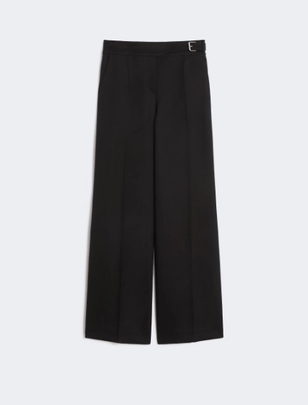 Pantalone in gabardina di misto viscosa con baschina - NERO - Sportmax - 7