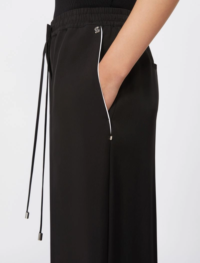 Satin joggers - BLACK - Sportmax - 4