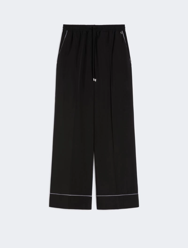 Satin joggers - BLACK - Sportmax - 8