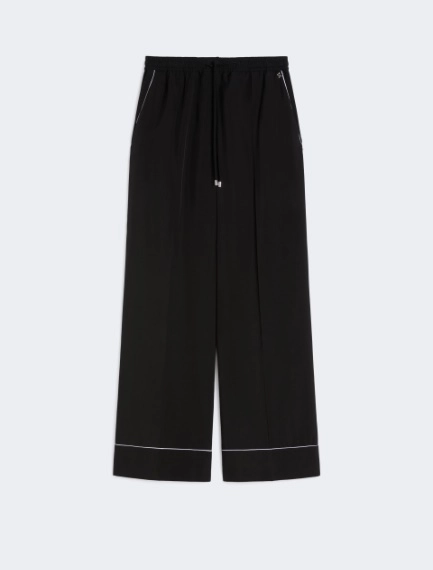 Satin joggers - BLACK - Sportmax - 8