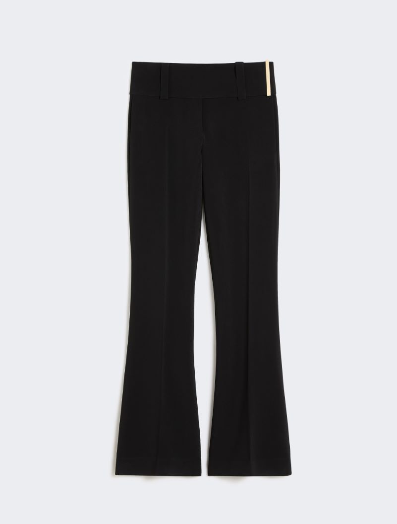 Pantalone flare in viscosa stretch - NERO - Sportmax - 6