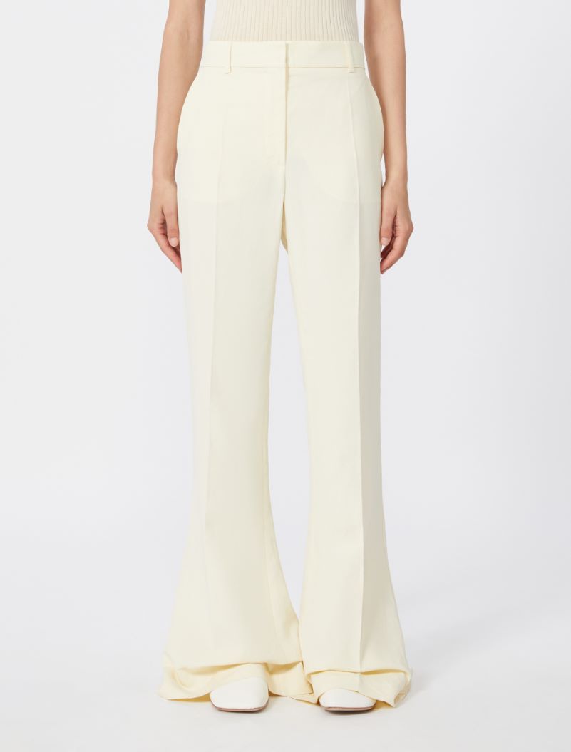 Pantalone flare aderente in viscosa - AVORIO - Sportmax - 2