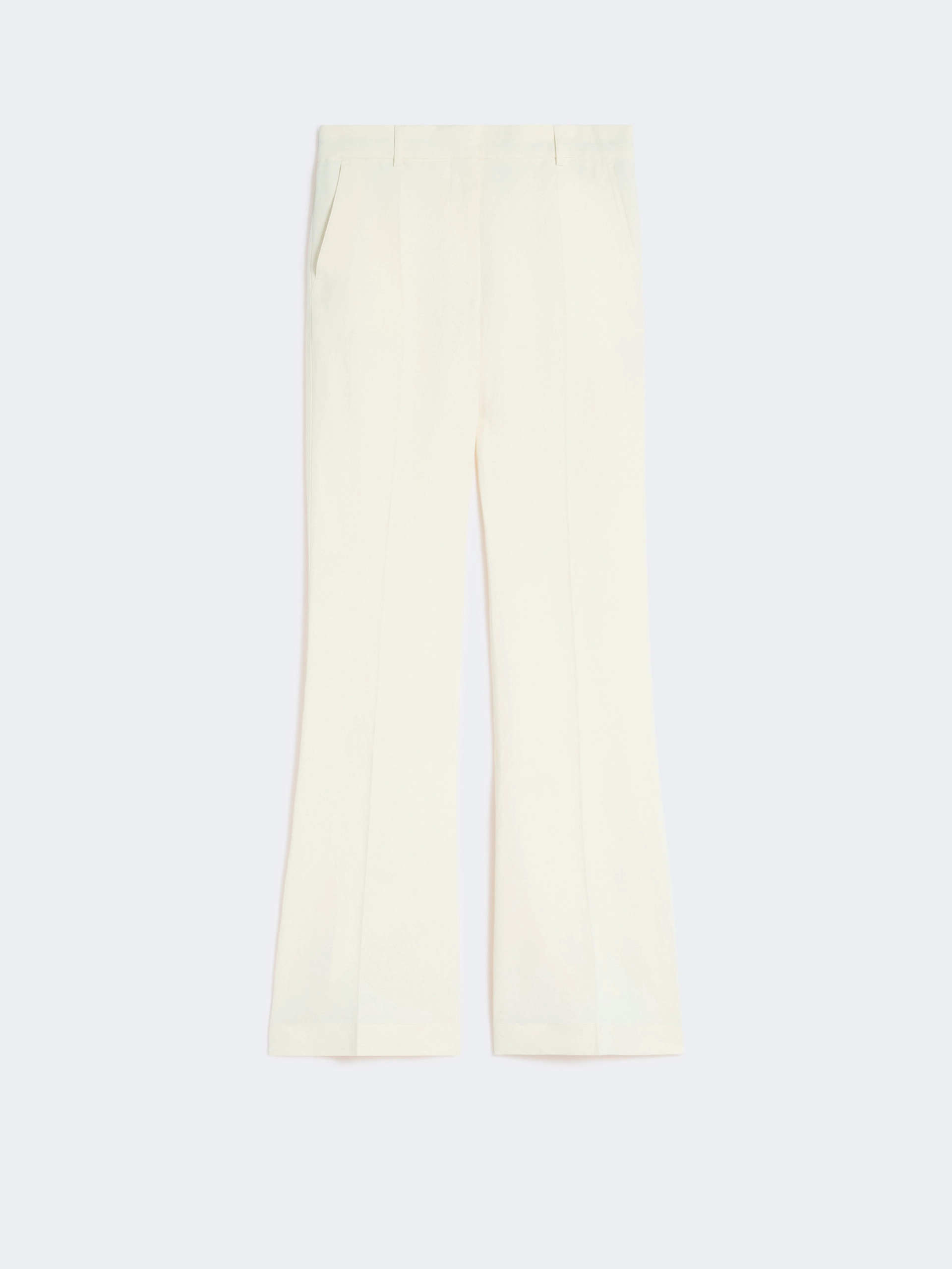 Slim-fit flared trousers in viscose - IVORY - Sportmax - 5