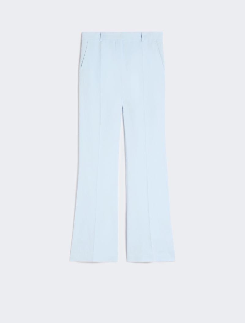 Slim-fit flared trousers in viscose - LIGHT BLUE - Sportmax - 6
