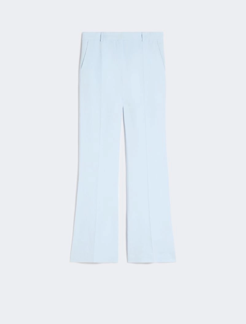 Slim-fit flared trousers in viscose - LIGHT BLUE - Sportmax - 6
