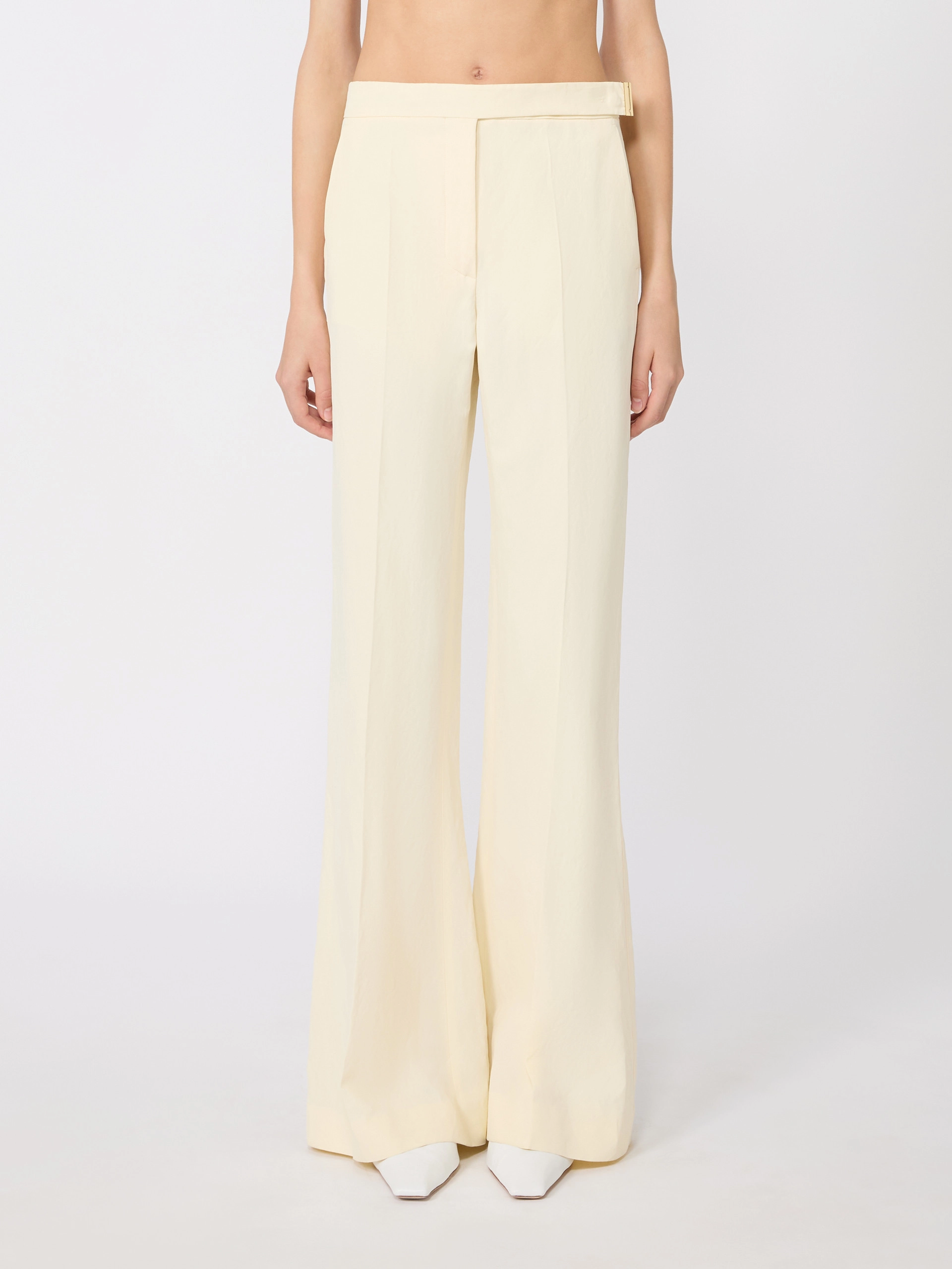 Viscose trousers - LIGHT YELLOW - Sportmax - 2