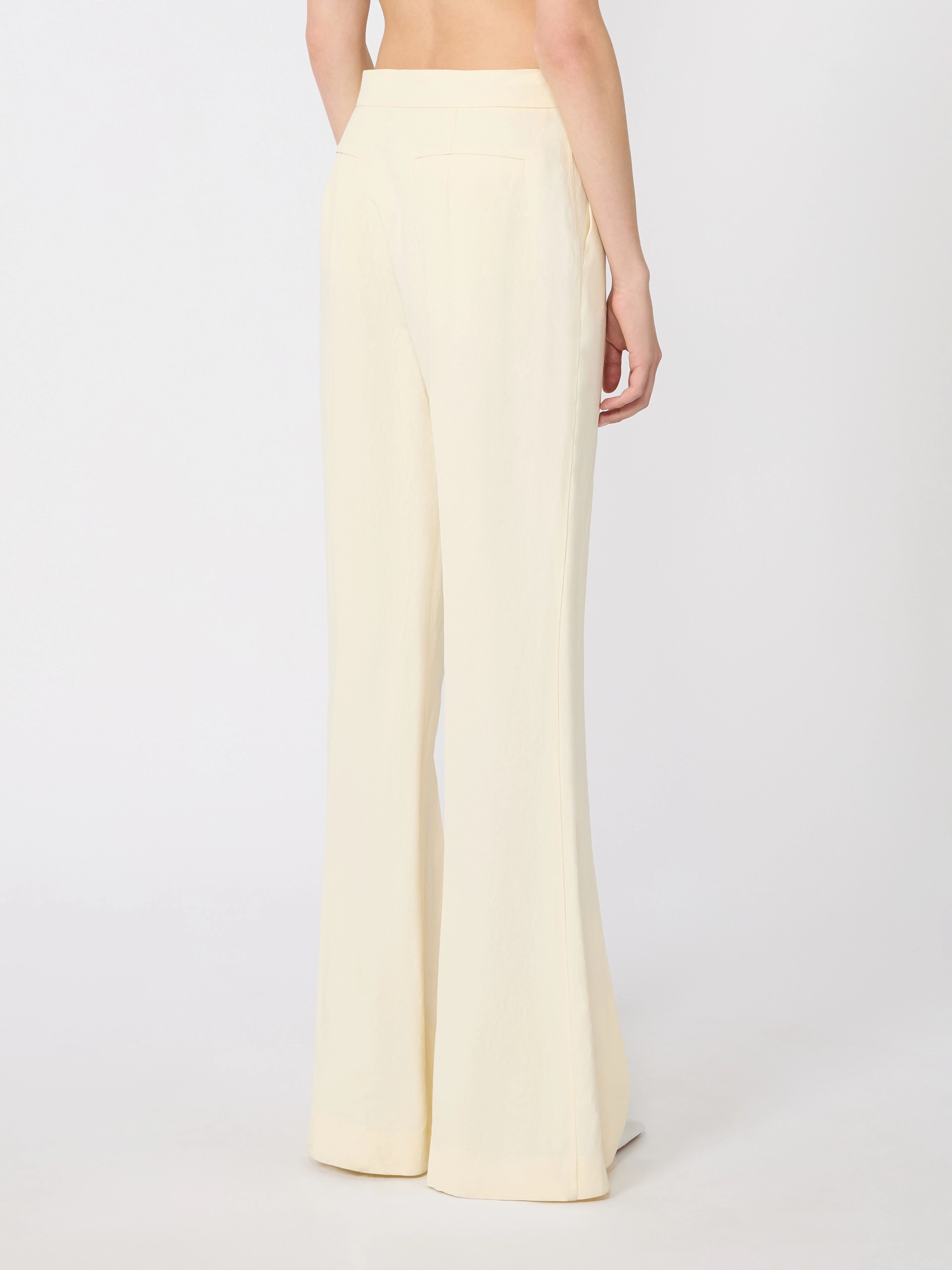 Viscose trousers - LIGHT YELLOW - Sportmax - 3