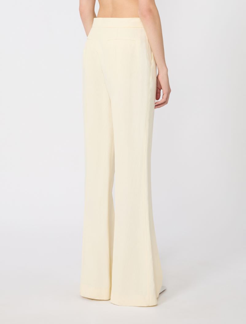 Viscose trousers - LIGHT YELLOW - Sportmax - 3