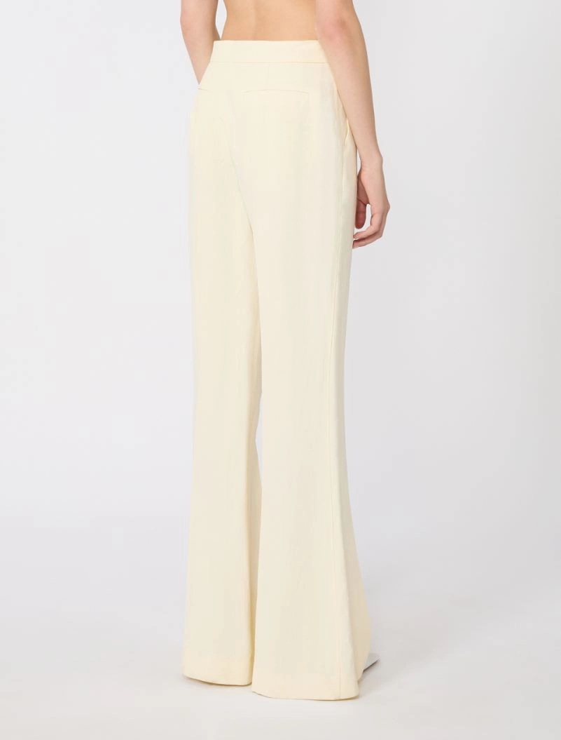 Viscose trousers - LIGHT YELLOW - Sportmax - 3