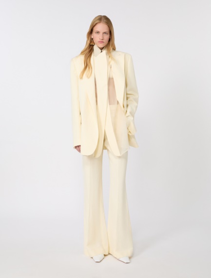 Viscose trousers - LIGHT YELLOW - Sportmax