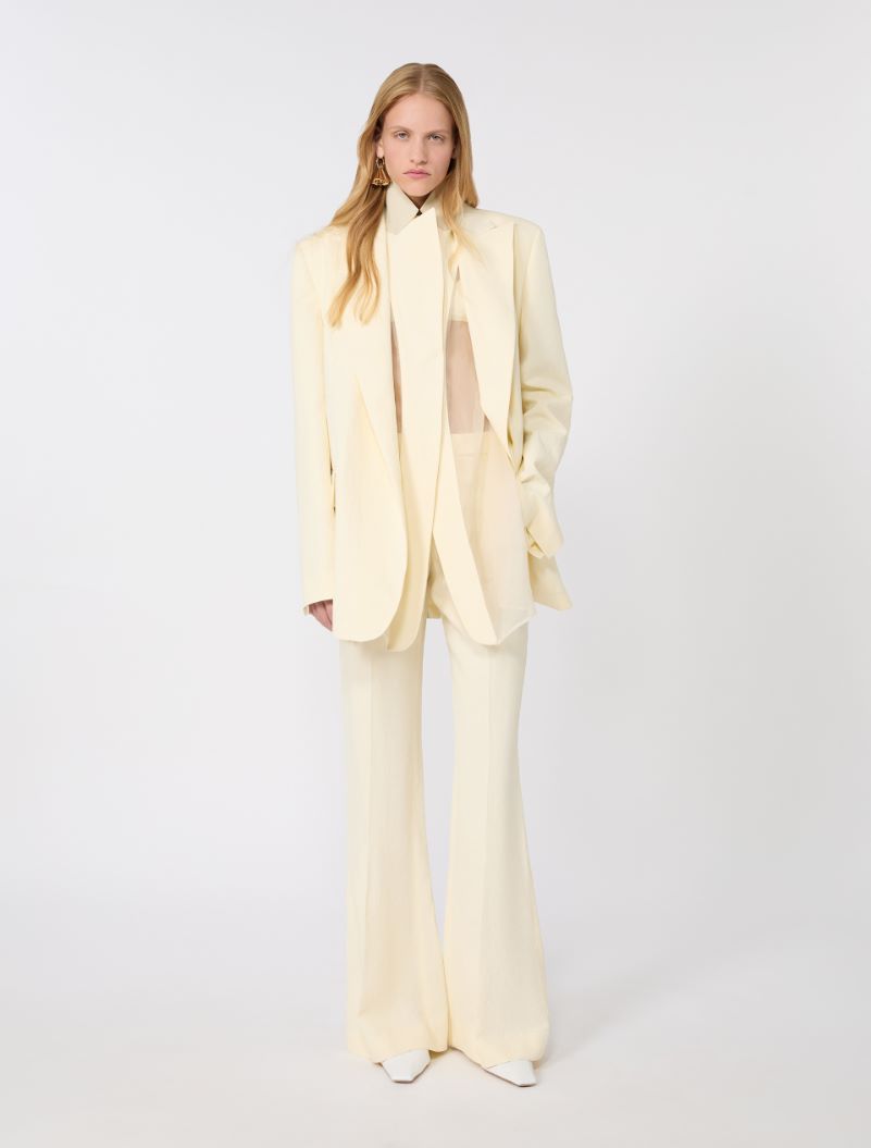Viscose trousers - LIGHT YELLOW - Sportmax