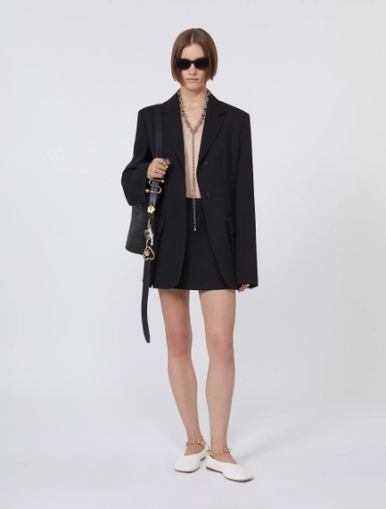 Short en viscose - NOIR - Sportmax