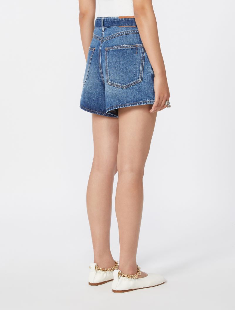 Denim shorts - MIDNIGHTBLUE - Sportmax - 3