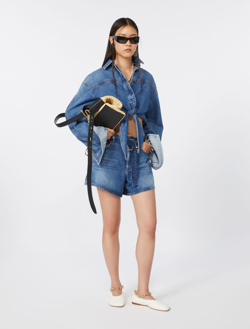 Denim shorts - MIDNIGHTBLUE - Sportmax