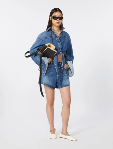 Denim shorts - MIDNIGHTBLUE - Sportmax - 1