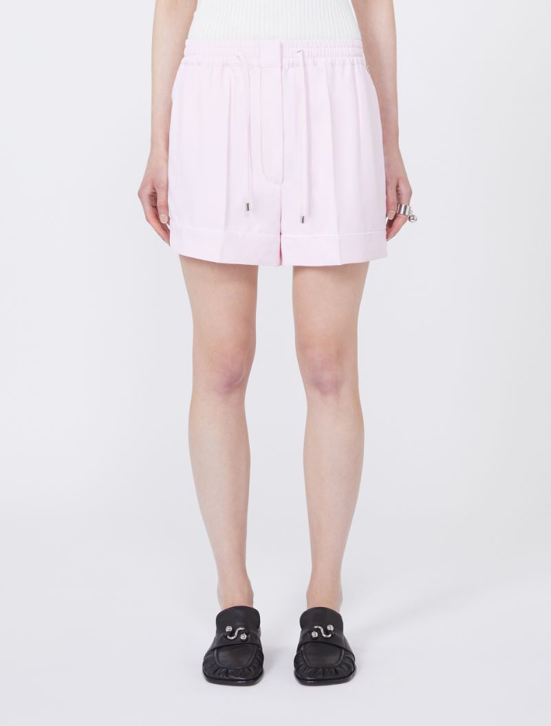 Satin jogger shorts - PINK - Sportmax - 2