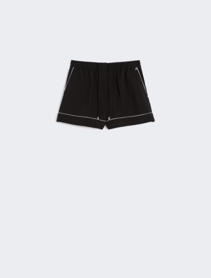 Satin jogger shorts - BLACK - Sportmax