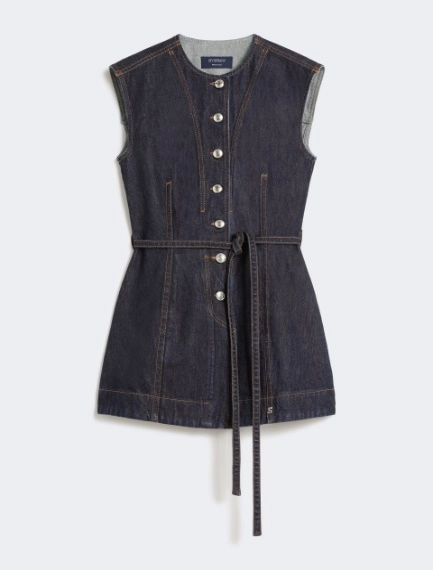 Sleeveless denim top - MIDNIGHTBLUE - Sportmax - 7