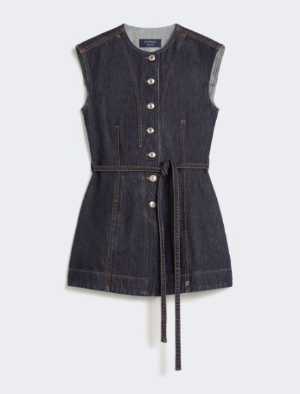 Sleeveless denim top - MIDNIGHTBLUE - Sportmax