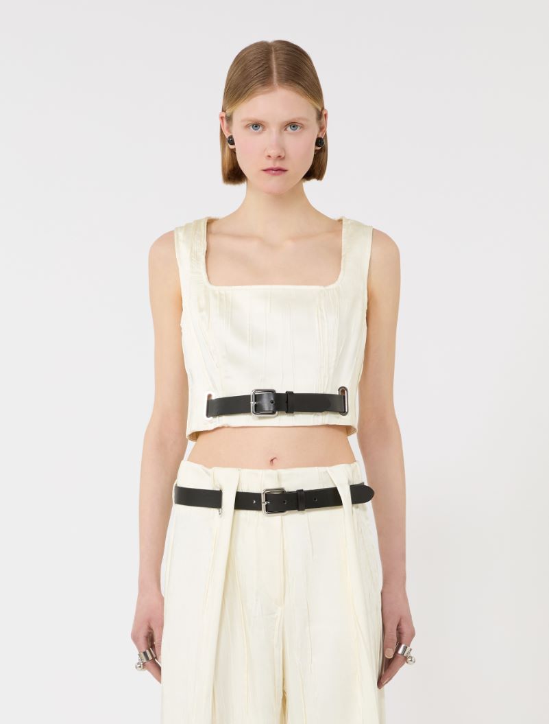 Sleeveless top - IVORY - Sportmax - 2