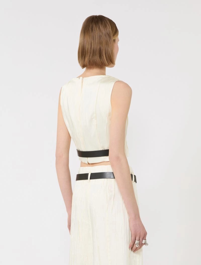 Sleeveless top - IVORY - Sportmax - 3