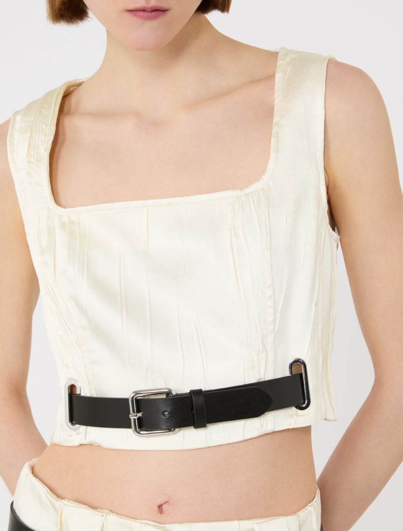 Sleeveless top - IVORY - Sportmax - 5