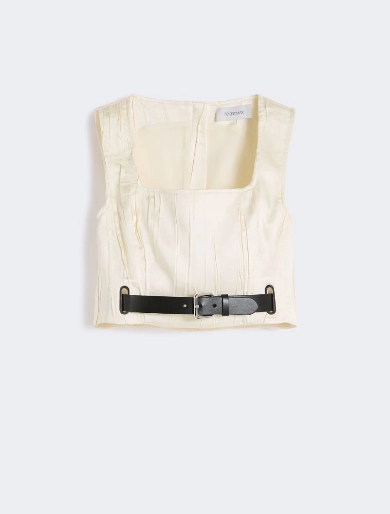 Sleeveless top - IVORY - Sportmax - 7