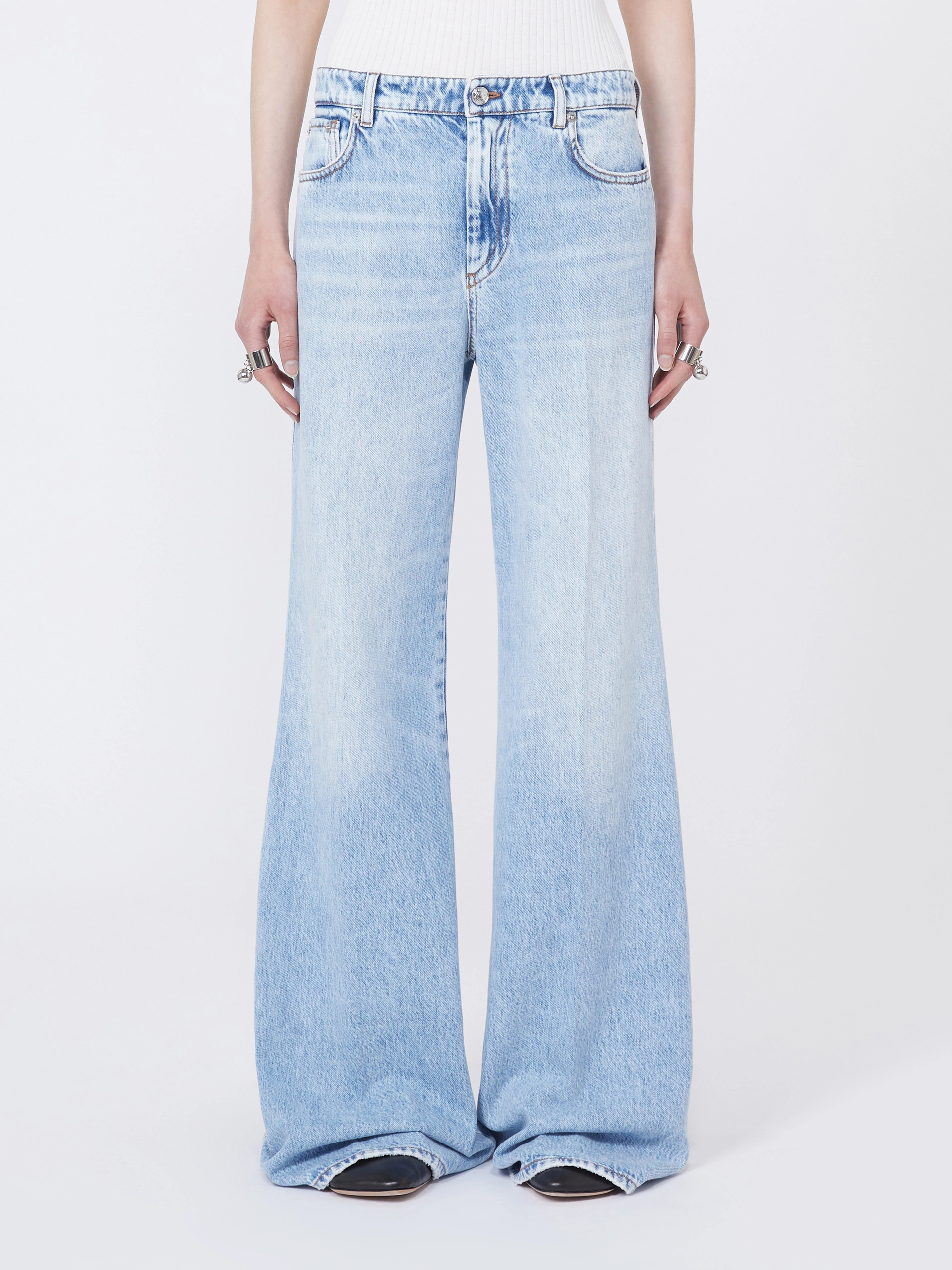 Five-pocket flared denim trousers - MIDNIGHTBLUE - Sportmax - 2