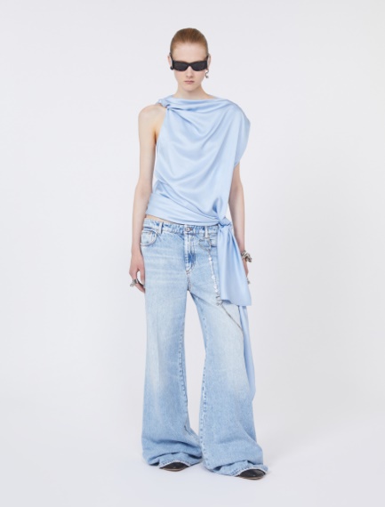 Five-pocket flared denim trousers - MIDNIGHTBLUE - Sportmax