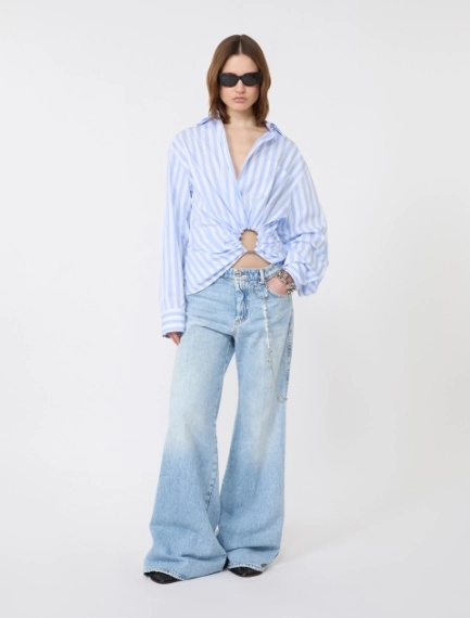 Five-pocket flared denim trousers - MIDNIGHTBLUE - Sportmax