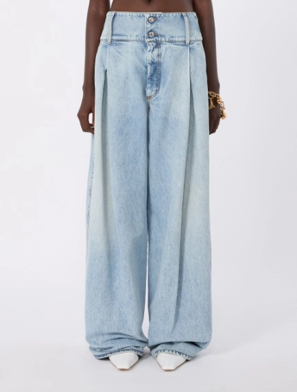 High-waisted baggy-cut jeans - MIDNIGHTBLUE - Sportmax - 2
