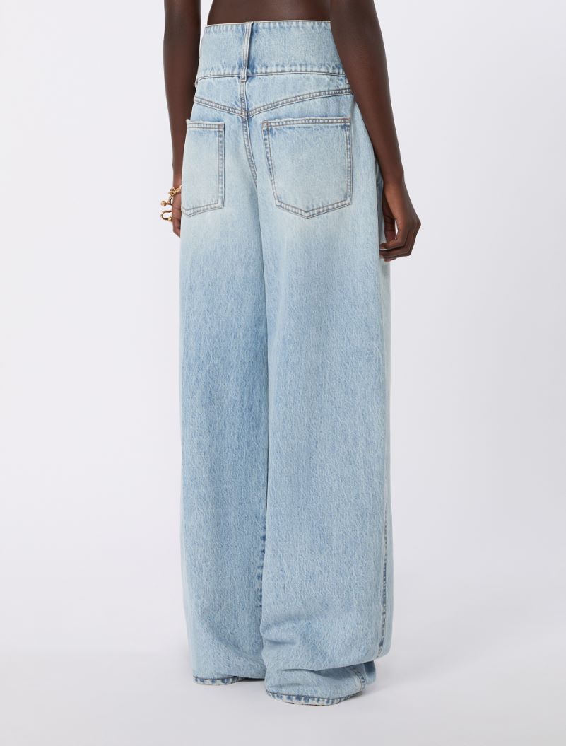 High-waisted baggy-cut jeans - MIDNIGHTBLUE - Sportmax - 3