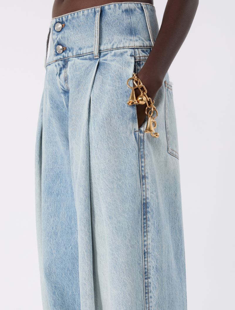 High-waisted baggy-cut jeans - MIDNIGHTBLUE - Sportmax - 4