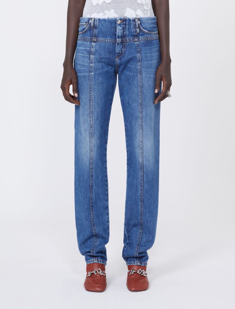 Slim-fit 5-pocket trousers - MIDNIGHTBLUE - Sportmax - 2