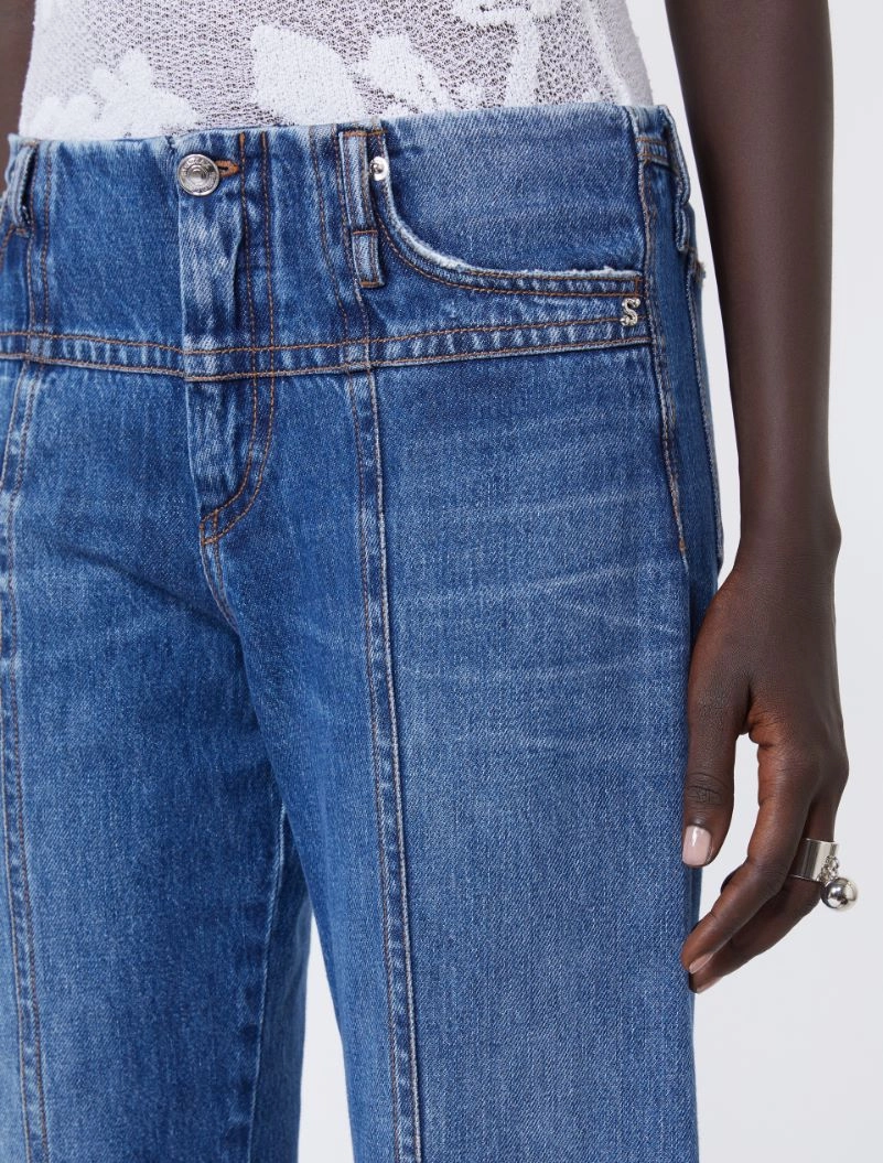 Slim-fit 5-pocket trousers - MIDNIGHTBLUE - Sportmax - 4