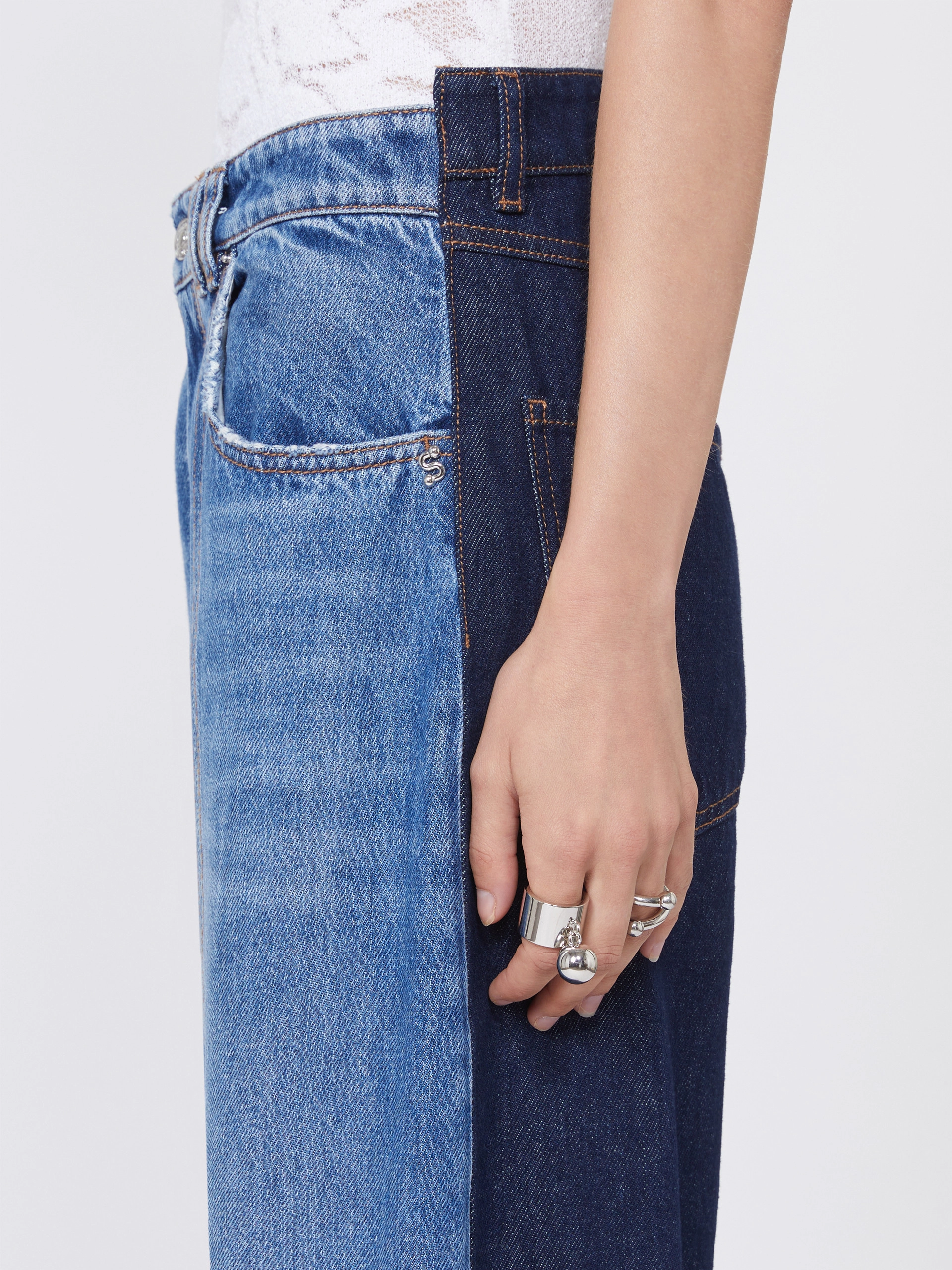 Low-rise 5-pocket trousers - MIDNIGHTBLUE - Sportmax - 4