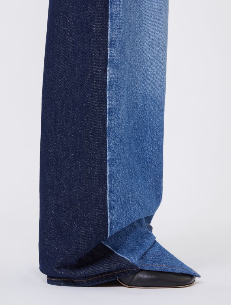 Pantalone 5 tasche a vita bassa in denim - BLU NOTTE - Sportmax - 5