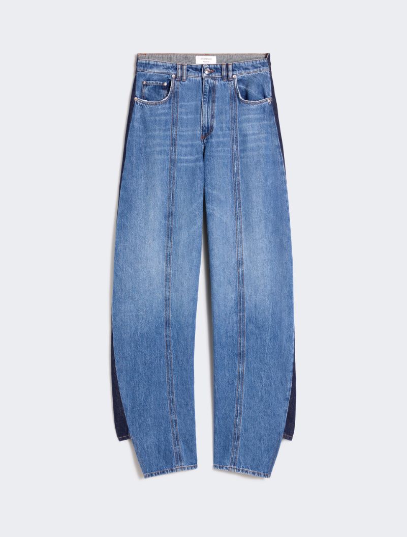 Pantalone 5 tasche a vita bassa in denim - BLU NOTTE - Sportmax - 7