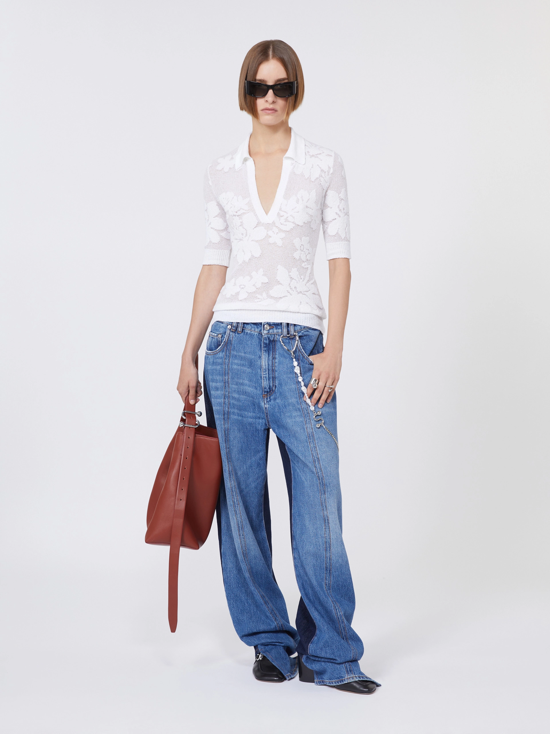 Low-rise 5-pocket trousers - MIDNIGHTBLUE - Sportmax
