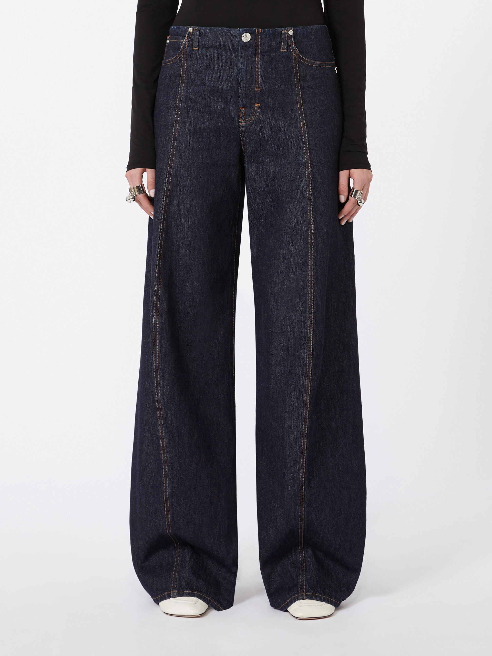Oversized low-rise trousers - MIDNIGHTBLUE - Sportmax - 2