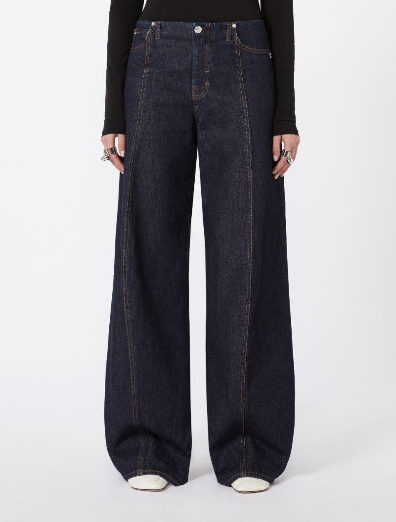 Oversized low-rise trousers - MIDNIGHTBLUE - Sportmax - 2
